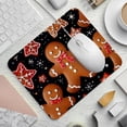 thumbnail image 2 of Gingerbread Man Gaming Mousepad Square, 8.3x9.8 Inch Non-Slip Rubber Bottom Printed Mouse Mat for Office and Gaming, 2 of 6