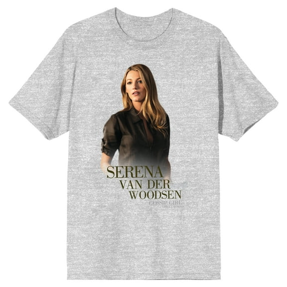 Gossip Girl Serena Van Der Woodsen Men's Athletic Heather Graphic Tee-Medium