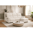 thumbnail image 4 of Fabric Power Reclining Sectional with Storage in Beige, 4 of 5