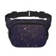 thumbnail image 1 of Fotbe Gold Black Glitter Cangurera Cuadrada con Estampado de Doble Capa, Bolsa de Cintura Ajustable Mini para Hombres y Mujeres, 1 of 9
