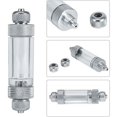 thumbnail image 3 of Aquarium Inline CO2 Bubble Counter With Aluminum Check Valve Single Double Head Non-Return Bubble Counter Fish Tank Tool (Single Head), 3 of 5