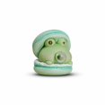 thumbnail image 3 of Squishy Stress Toy with Mint Green Macaron Design and Bubble Blowing Frog, 1 Piece, Vinyl Material, for Desk Display, Collectible Toy, 3 of 3