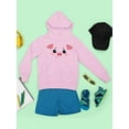 thumbnail image 3 of Cute Piggy Smile Face Hoodie Juniors -Image by Shutterstock,  x-Large, 3 of 4