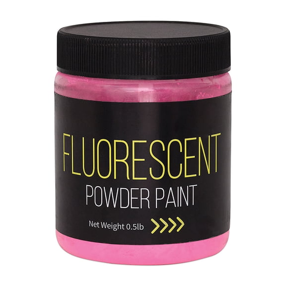 Richeson Powder Tempera Paint - Fluorescent Pink, 1/2 lb jar