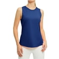 thumbnail image 2 of Stralyhd Workout Women's Tank Tops Golf Running Tops Crew Neck Sleeveless Sports Shirt 2026 Summer Gym Loose Tank Top Navy S, 2 of 4