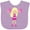 Lavender, variant on Inktastic Cheerleaders, Cute Girl, Blonde Hair, Cheerleading Girls Baby Bib