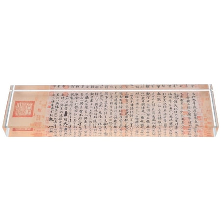 RENACLIPY Vintage Transparent Glass Paperweight Fabric Pressing, Office Desk Accessory and Craft Tool