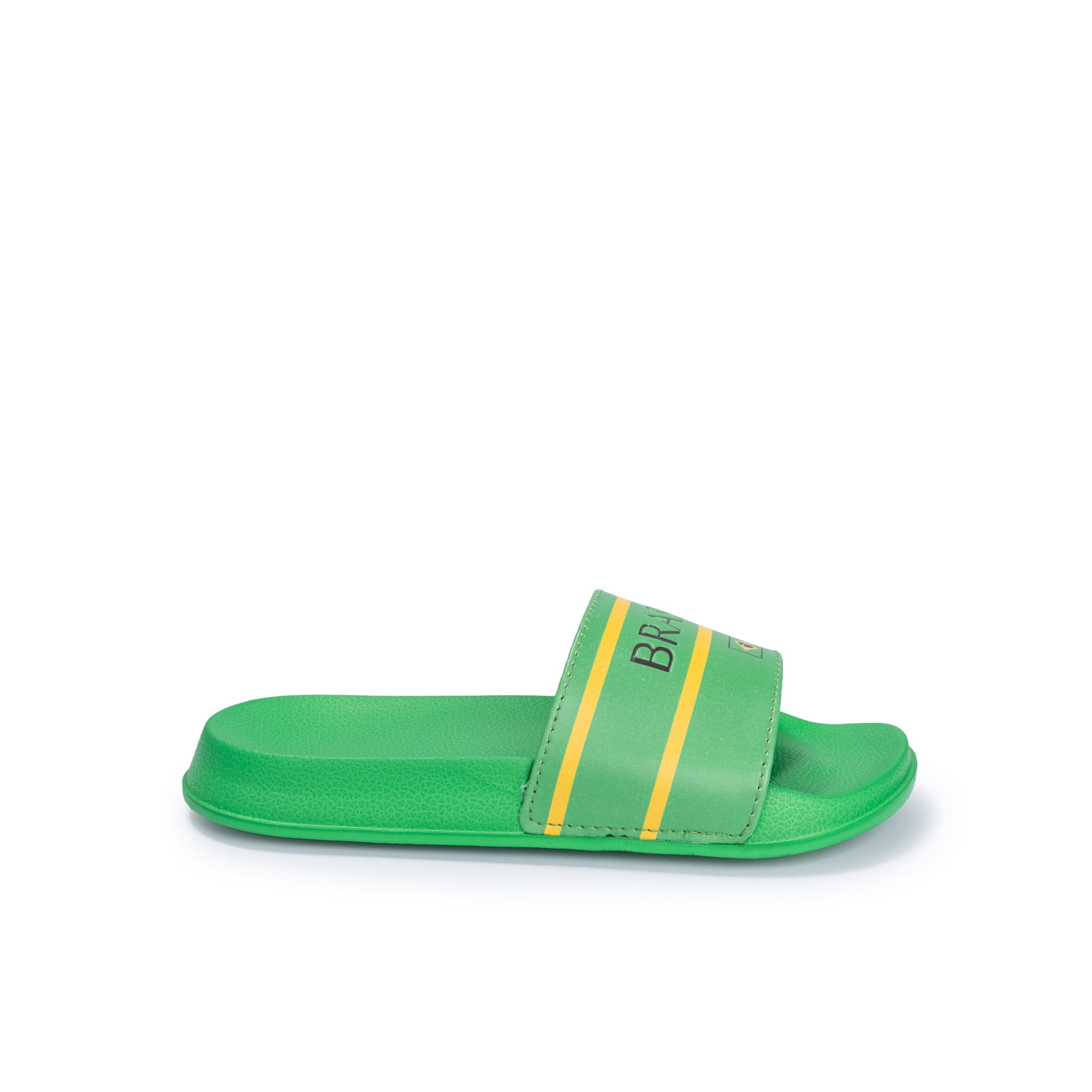 Kids Soccer Fan Slide Sandals – USA, Mexico, Argentina, Brazil, & Spain