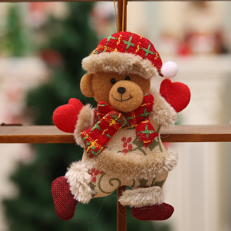 2020 Happy New Year Christmas Ornaments DIY Xmas Gift Santa Claus Snowman Tree 
