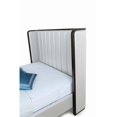 thumbnail image 2 of Manhattan Comfort Kingdom Faux Leather Queen Size Bed Frame in Cream, 2 of 6