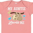 thumbnail image 4 of Inktastic My Auntie Loves Me with Sloth and Hearts Boys or Girls Baby Bodysuit, 4 of 5