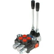2 Spool Hydraulic Valve 11 GPM 3625 PSI Hydraulic Directional Control Valve SAE Ports Double Acting Valve