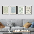thumbnail image 3 of PixonSign Framed Wall Art William Morris Blue & Green Floral Pattern Prints, Set of 4 Nature Flowers Fine Arts, Country/Farmhouse Wall Décor, Vintage Posters for Home Decor -, 3 of 5