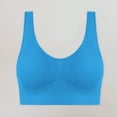 thumbnail image 5 of Sports Bras for Women Large Bust Ultra-Comfort Wireless Seamless Racerback Bra Breathable Light Lift Tank Style 5-Pack Blue S-4XL Up To 65% Off!, 5 of 7