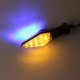 thumbnail image 2 of Luz de señal de giro LED para motocicleta, 4 luces de señal de giro bicolor para motocicleta, 12 V 12 LED de alto brillo, 2 of 5