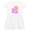 White with Speckles, variant on Inktastic I'm the Big Sister to Twins. Girls Toddler Dress