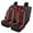 Red Paw Honeycomb, variant on Pzuqiu Skull Seat Covers for Cars Full Set Easy to Install Car Seat Covers Full Set, Interior Accessories Anti-Slip Compatible with Trucks SUV Sedans