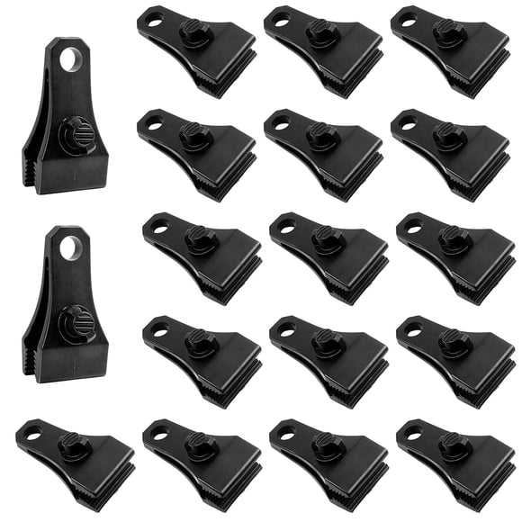 Clips para Lona CLIO de Alta Resistencia 18 Piezas con Fuerte Sujeción