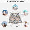 thumbnail image 6 of FORMRS Boys Swim Trunks Quick Dry Mesh Lining Beach Boardshorts, Sizes XS-XL, Blue Dice Pattern, 6 of 7