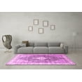 thumbnail image 3 of Ahgly Company Indoor Square Persian Pink Traditional Area Rugs, 3' Square, 3 of 4