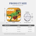 thumbnail image 3 of Rateoe Cool Dinosaur Playing Guitar Pattern 2 Piece Car Windshield Sun Shade Foldable | Front Windshield Shade for Sun, Heat and UV Rays | Sunshade for Car Front Window-Large, 3 of 6