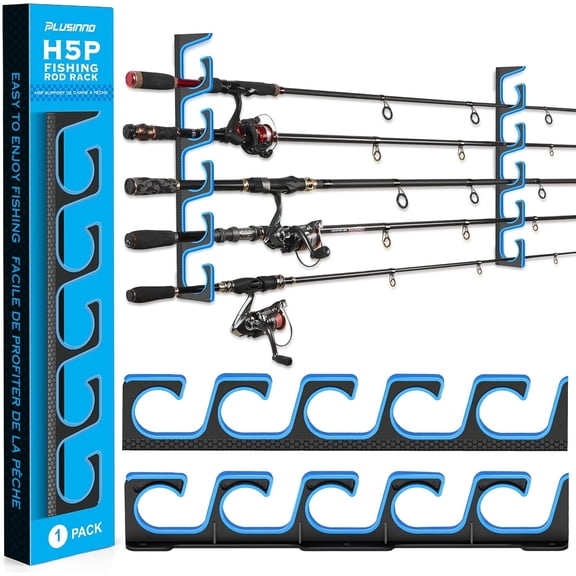 PLUSINNO H5P Fishing Rod Holders for Garage Wall/Ceiling Holder