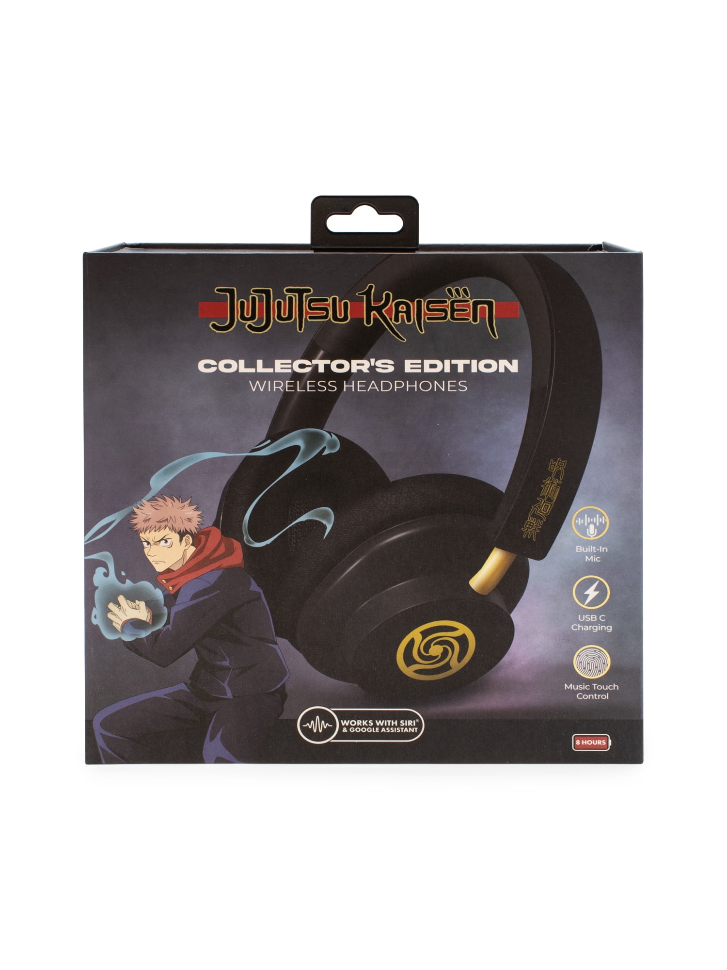 CultureFly Jujutsu Kaisen Collector Edition Wireless Bluetooth Headphones Built in Mic and Touch Controls