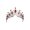 antique red copper r, variant on Silver Wedding Crowns with Sparkling Rhinestones Luxurious Bridal Headband Photo Headwear for Bride and Wedding Party
