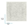thumbnail image 6 of Livabliss Area Rugs for Living Room, 7ft Round Roma Traditional Gray Square Rug, Bedroom Dining Room Home Decor Stain Resistant Carpet (6'7" x 6'7"), 6 of 9