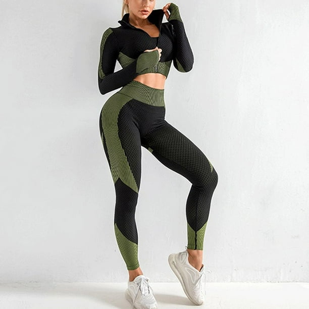 Uveng NORMOV Seamless Yoga Set Hollow Single Shoulder Strap Bra+ Leggings  Fitness Gym Sports Clothing Athleti…