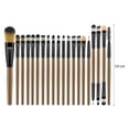 thumbnail image 4 of HONITANO 20Pcs Makeup Brush Kit with Assorted Color Handles and Fine Nylon Bristles for Makeup Use, 4 of 6