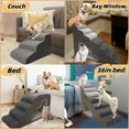 thumbnail image 3 of Escaleras para perros Necrely de 7 peldaños para camas de 91 cm de altura, perros pequeños, 34 kg, 3 of 6
