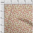 thumbnail image 2 of oneOone Cotton Flex Light Yellow Fabric Abstract Floral Craft Projects Decor Fabric Printed By The Yard 40 Inch Wide, 2 of 5
