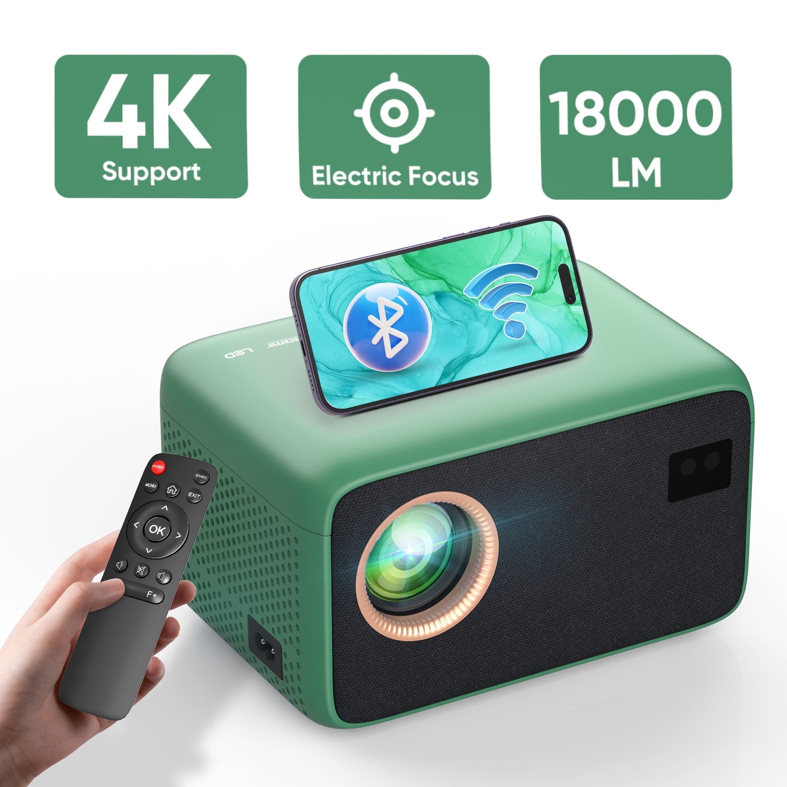 XGIMI, Portable Projector, Halo+ GTV, 700 ISO Lumens, Google TV