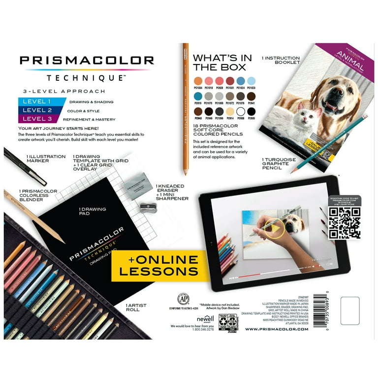 Prismacolor Technique Art Supplies with Digital Art Lessons Level