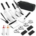 thumbnail image 1 of Griddle Accessories Kit, 17 Pcs Griddle Tools Long/Short Spatulas Set - Grill Cooking Kit for BBQ Teppanyaki Camping, 1 of 7