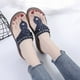 thumbnail image 1 of Sandalias y pantuflas de playa con chanclas de diamantes de imitación multicolor con tacón de cuña para mujer Wmkox8yii  hj789, 1 of 2
