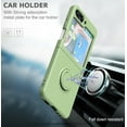 thumbnail image 6 of for Samsung Galaxy Z Flip5 5G 2023 Case,Slim Liquid Silicone Couple Ring Kickstand Soft Anti-Scratch Microfiber Lining Protection Bumper Case for Galaxy Z Flip5 (Mint Green), 6 of 16