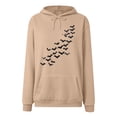 thumbnail image 6 of zaveiop Sweatshirts for Women 2025 Bat Graphic Sweatshirt Funny Shirt Hocus Pocus Spooky Casual Loose Pullover Tops (Z1-Khaki, M), 6 of 6