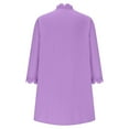 thumbnail image 5 of AURORA DY Under $10 Cardigan Sweaters for Women 3/4 Length Sleeve Open Front Cardigans Summer Lightweight Loose Casual Coat 2025 Purple XXXXL, 5 of 6