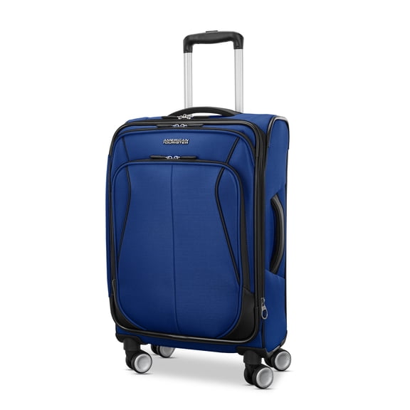 American Tourister 4 Kix 3.0 Softside Carry on Spinner Suitcase - Sapphire Blue