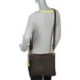 thumbnail image 4 of SHARO Classic Leather's Women's Dark Brown Cross Body Bag, 4 of 4