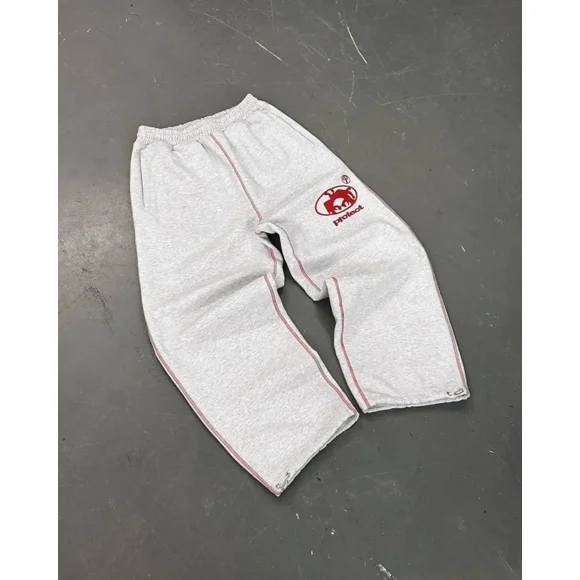 Pantalon de Survêtement PROTECT Harajuku Hip-Hop avec Broderie de Lettres Mode Urbaine Hommes Femmes Taille à Cordon Pantalon de Jogging Y2K Pantalon Décontracté