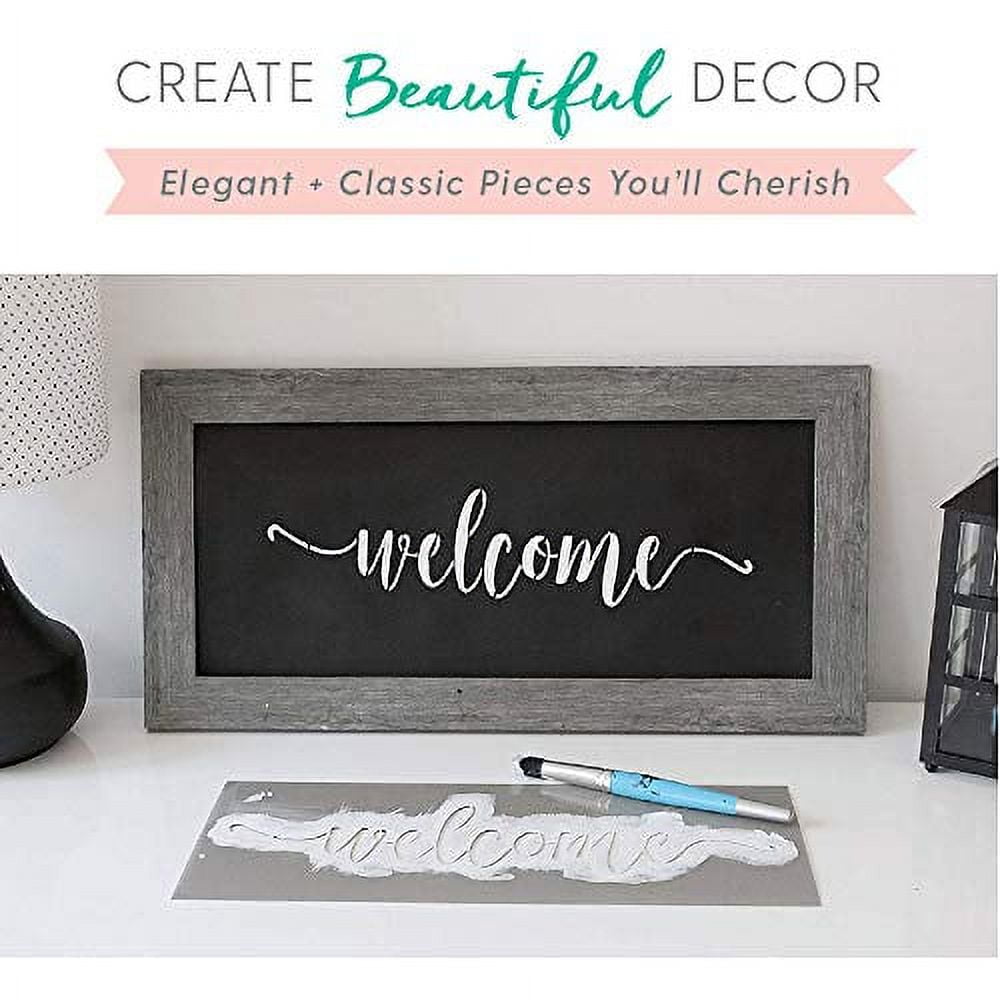 Large Vertical Welcome Sign Stencils for Painting on Wood and More - Create Beautiful Wood Signs with This Large Welcome Stencil – Set of 3