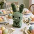 thumbnail image 6 of Easter Crochet Bunny Plush Doll Handmade Stuffed Animal Easter Decor Family Gift Easter Baskets Fillers Easter Decorations, 6 of 6