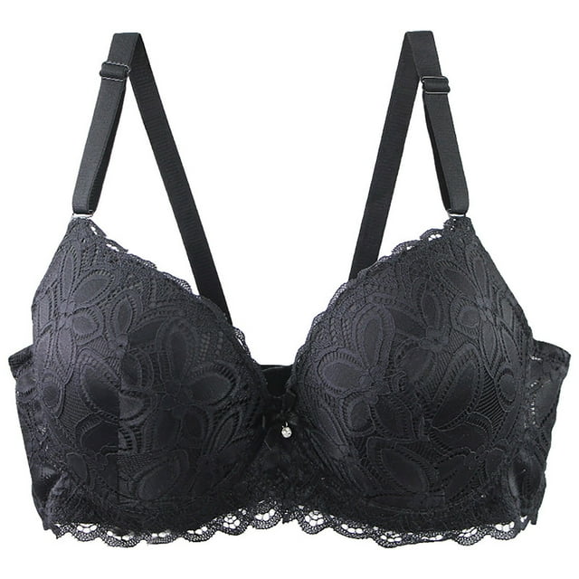 Lenpel Women's Plus Size Push up Bras Comfort Underwire Supportive Full Coverage Lace Bralettes Lifting Everyday Bras
