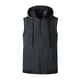 thumbnail image 3 of Ceisia Men's Hooded Zip-Up Sports Vest Summer Sleeveless Athletic Hoodie with Striped Hem Dark Gray XXL Gifts, 3 of 5