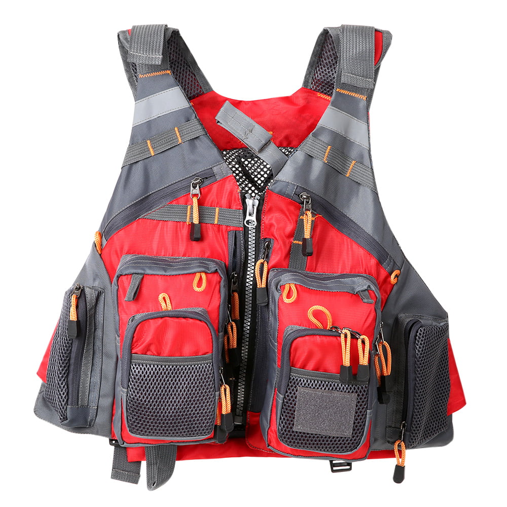 Lixada Outdoor Breathable Padded Fishing Life Vest Superior 209lb ...