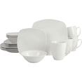 thumbnail image 1 of Juego de vajilla Simply Square de 16 piezas, porcelana, color blanco, 1 of 7