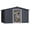 Gray, variant on 2025 New 10 x 8 FT Metal Outdoor Storage Shed, Waterproof Garden Shed with Frame Floor, Air Vents & Lockable Door, Metal Aluminum Storage Shed for Gardens, Backyard, Patio, Garage, Lawn